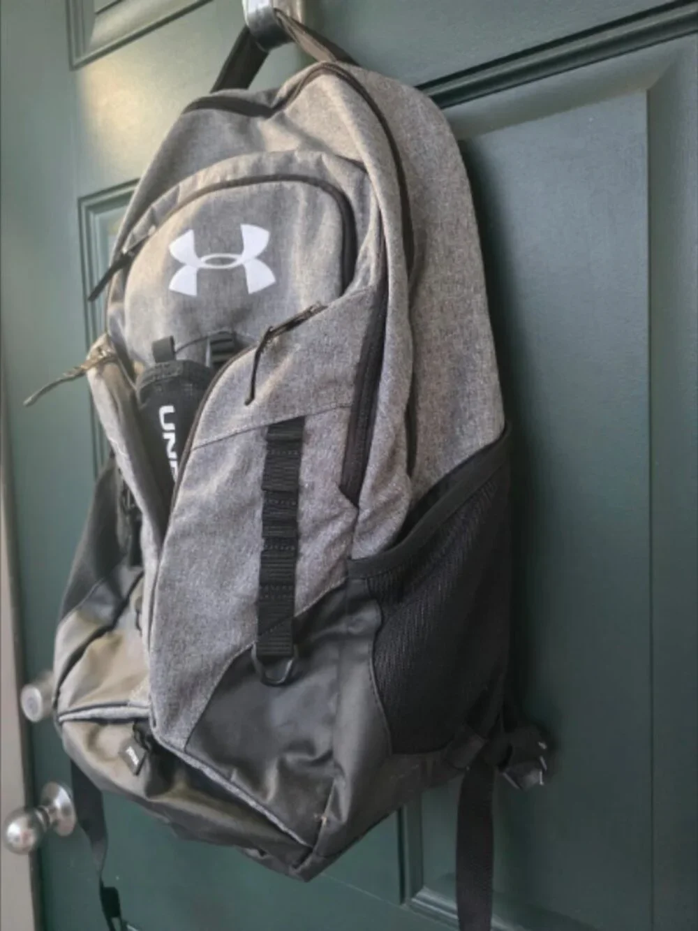 Under Armour UA Storm Backpack Heathered Grey Black Laptop Backpack